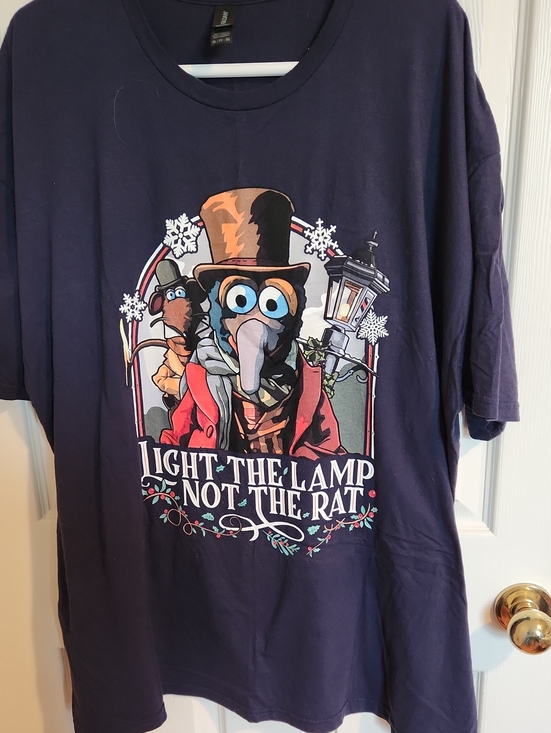 Gildan Tops - Muppets Christmas Carol Dark Blue T-Shirt
